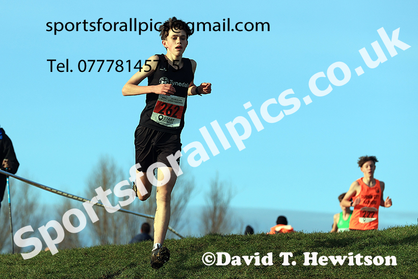 Boys under-15s 2024 NECAA Cross Country Champs., Temple Park, South Shields. Photo: David T. Hewitson/Sports for All Pics